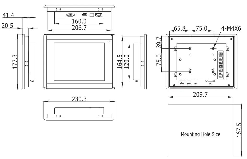 8 inch monitor