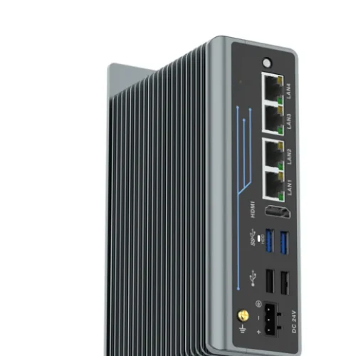 Fanless PC 4LAN Din Rail