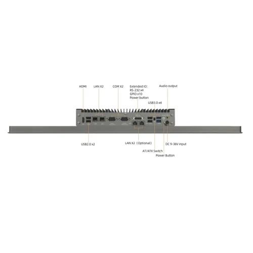 23.8 inch thin bezel industrial panel PC with rugged enclosure
